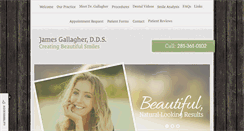Desktop Screenshot of jameslgallagherdds.com